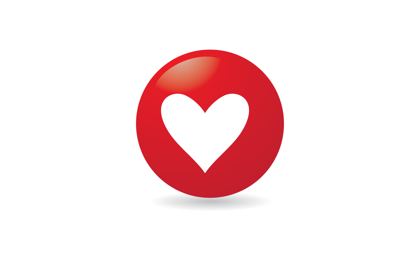 Liefde illustratie vector logo sjabloon