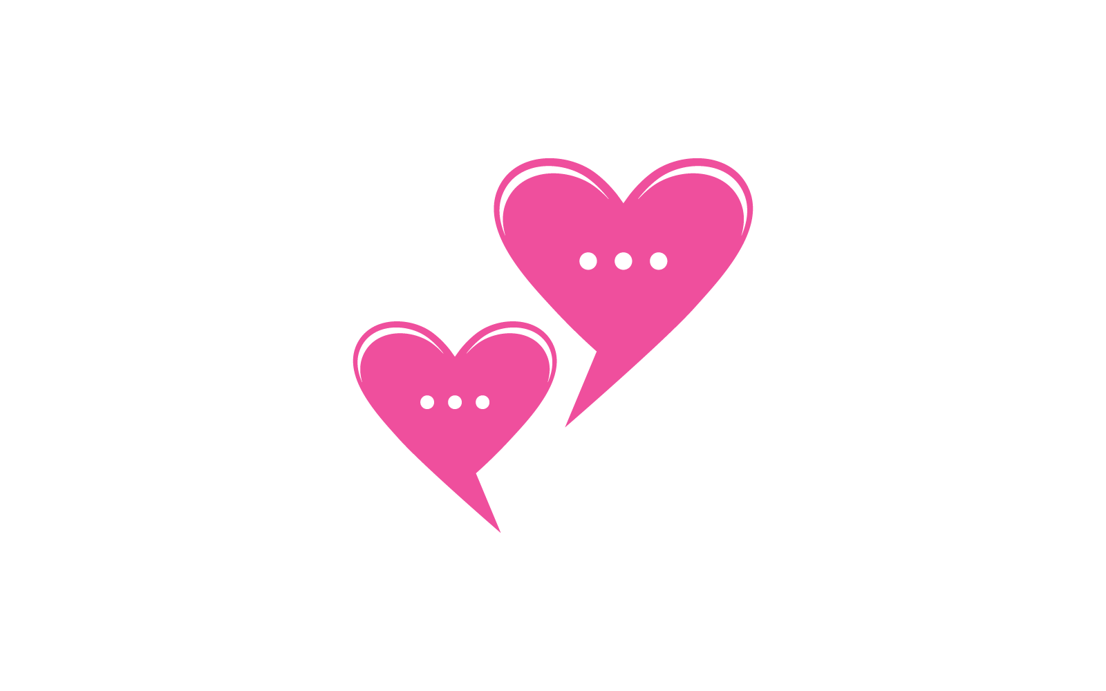 Love vector logo illustration design template
