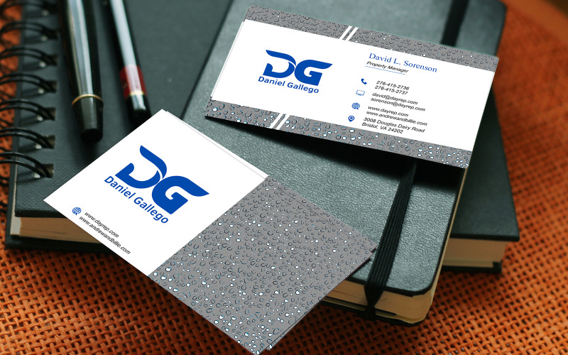 Professional Visiting Card Template: Editable and Elegant Corporate Identity