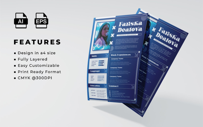 Resume and CV Template 20 Corporate Identity