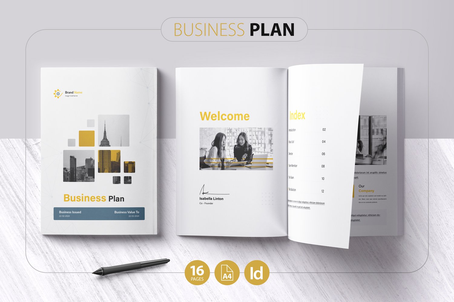 Template #402184 Brochure Business Webdesign Template - Logo template Preview