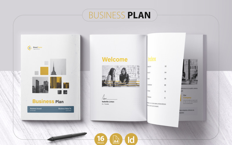 Business Plan - Brochure Template 2 Corporate Identity