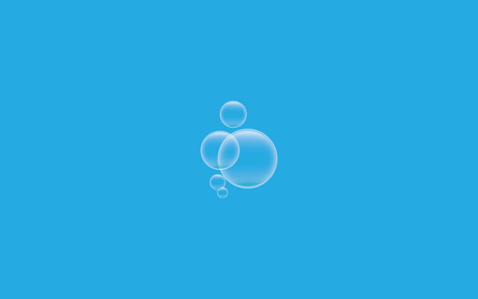Natural realistic bubble icon vector design Logo Template