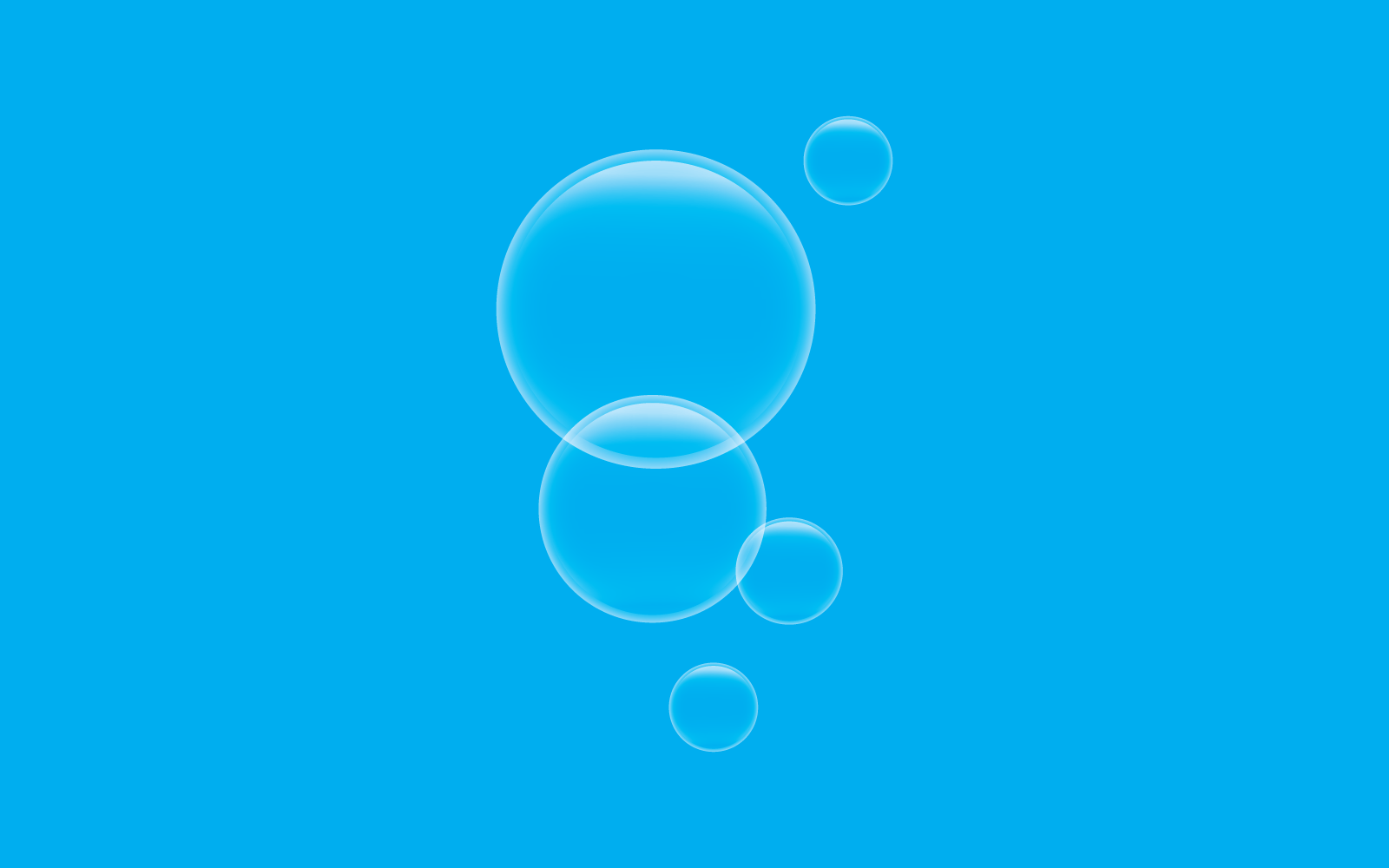 Natural realistic bubble icon vector flat design