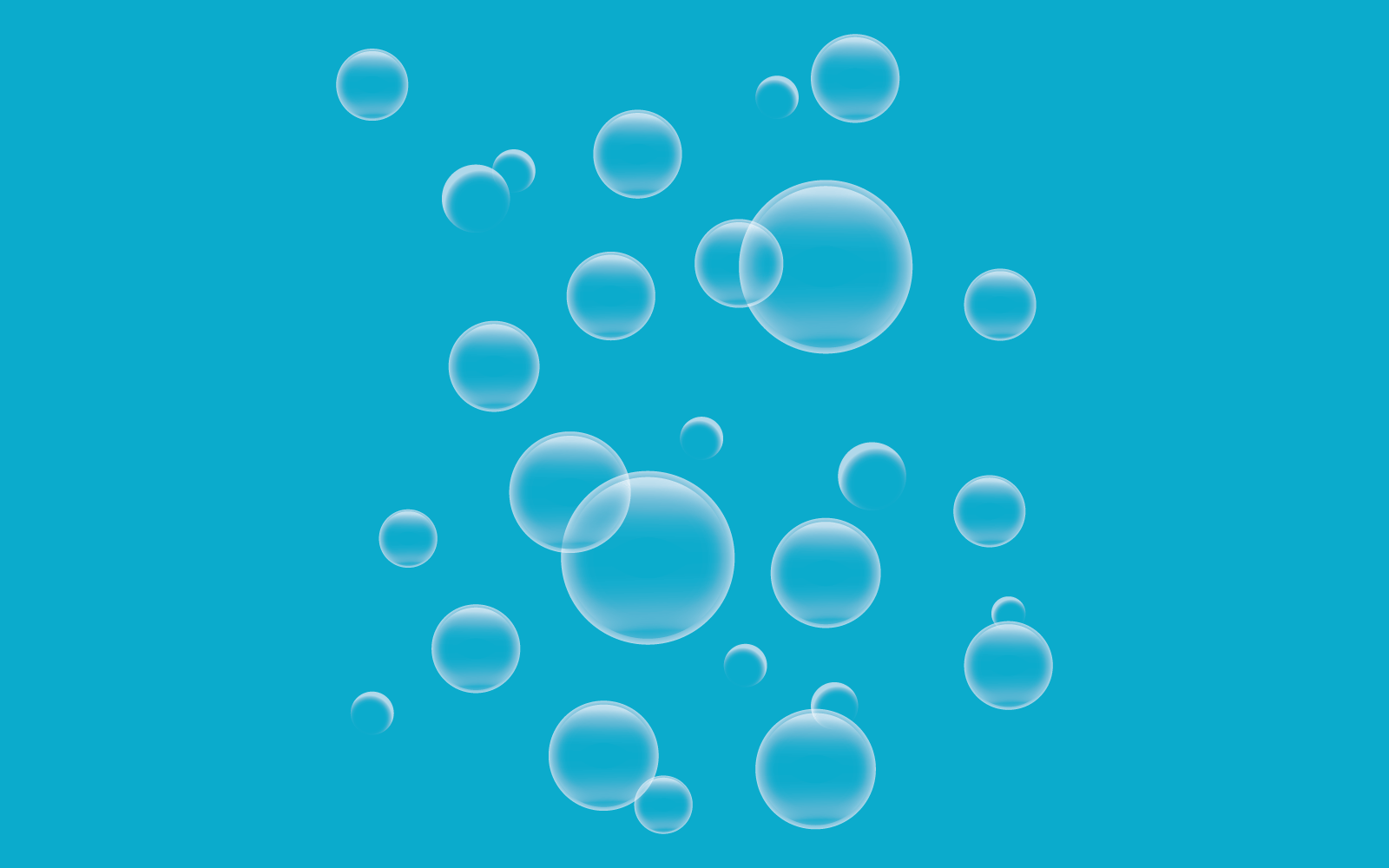 Natural realistic bubble illustration design
