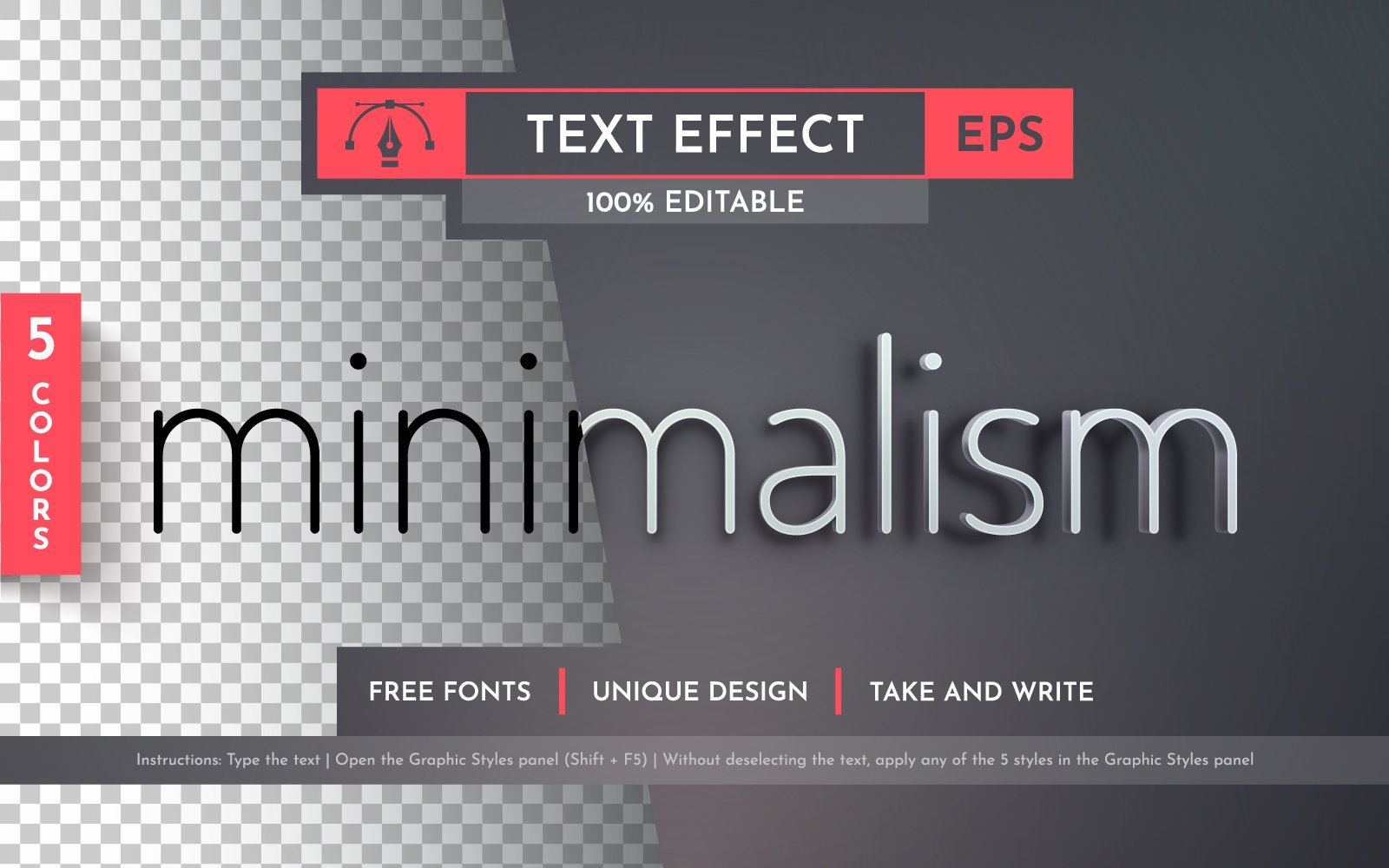 Template #402200 Text Effect Webdesign Template - Logo template Preview