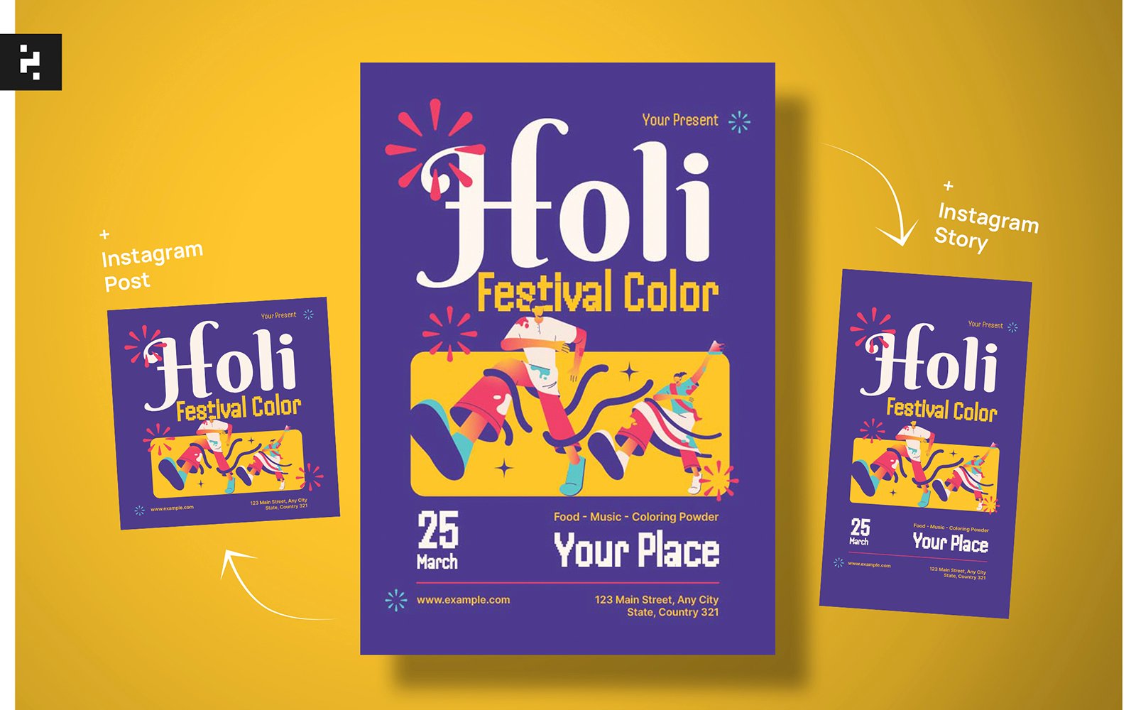 Kit Graphique #402201 Holi Festival Web Design - Logo template Preview