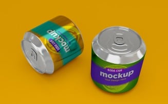 Metal Soda Can Mockup Design 01