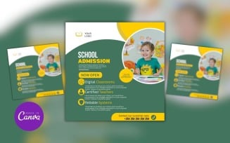 School Admission Design Template Poster