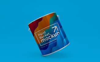 Steel Paint Bucket Container packaging mockup 37