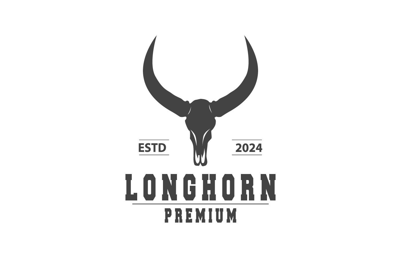 Kit Graphique #402356 Skull Longcorne Web Design - Logo template Preview