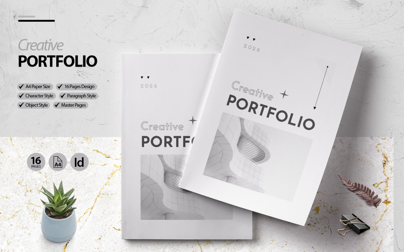 Creative Portfolio Design Template Magazine Template