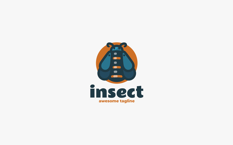 Insect Simple Mascot Logo 1 Logo Template