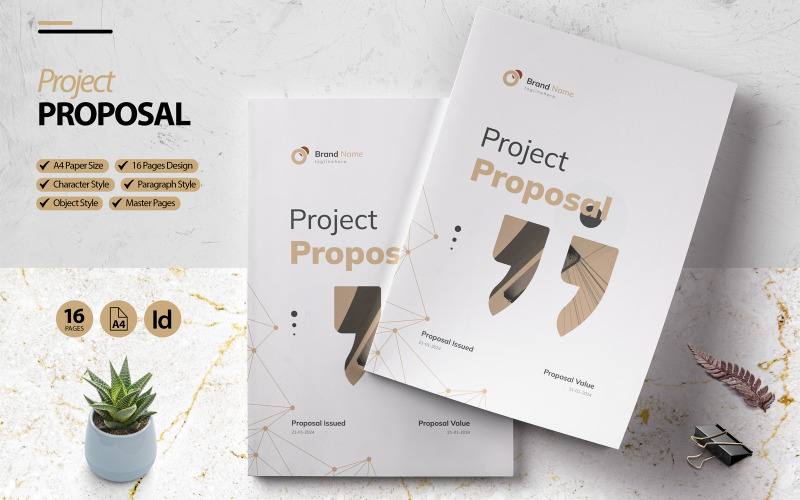 Project Proposal 2024 - 16 Unique Page Design Magazine Template