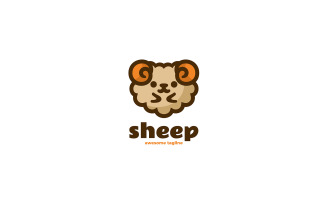 Sheep Mascot Cartoon Logo 2