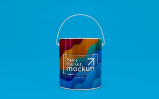 Steel Paint Bucket Container packaging mockup 46