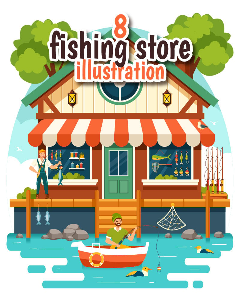 Template #402407 Shop Fishing Webdesign Template - Logo template Preview