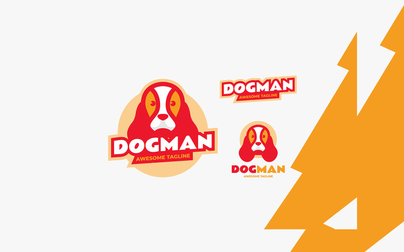 Dog Simple Mascot Logo Design 2 Logo Template