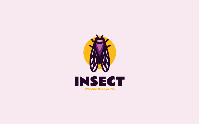 Insect Simple Mascot Logo 2 Logo Template