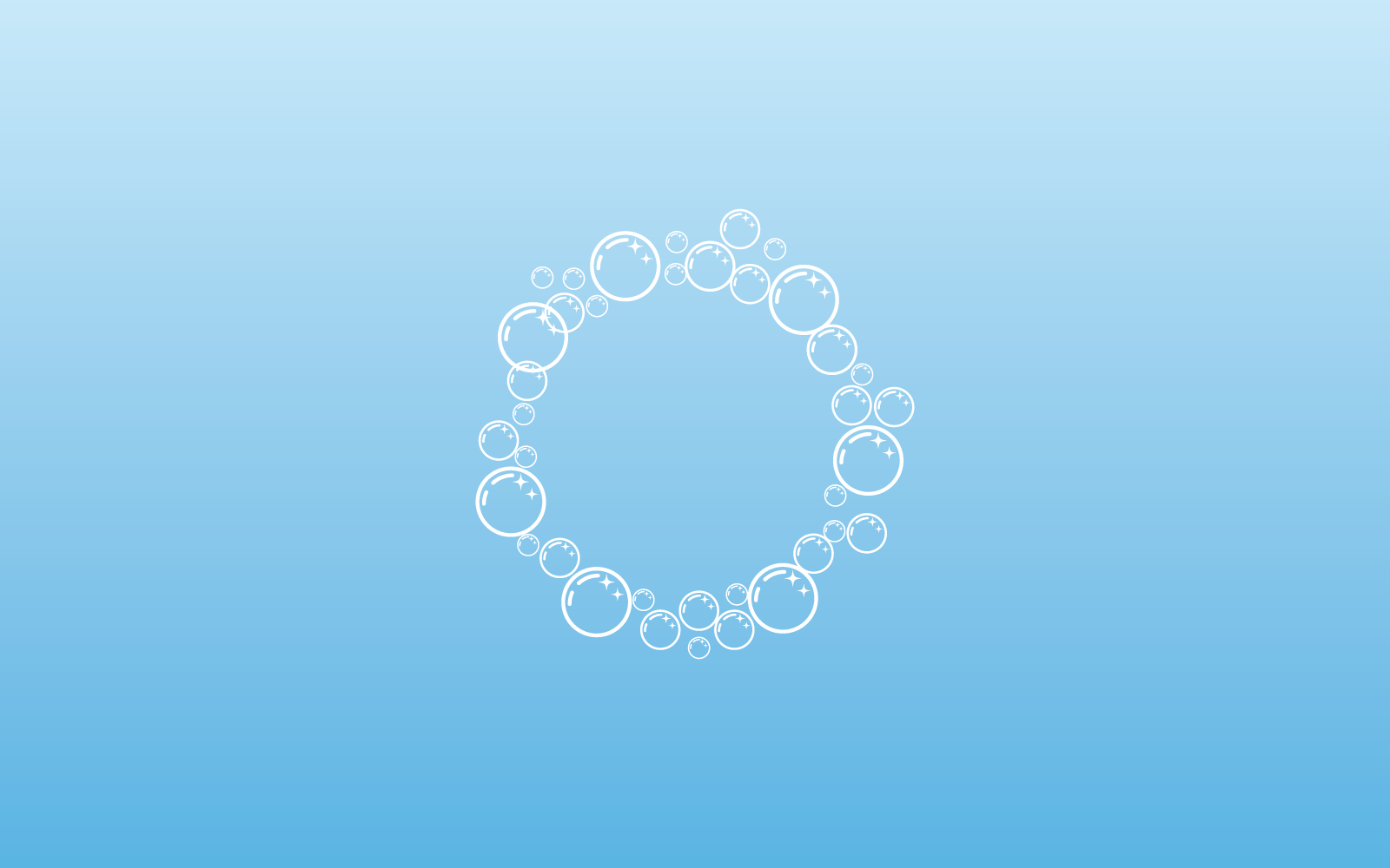Natural bubble realistic icon vector flat design