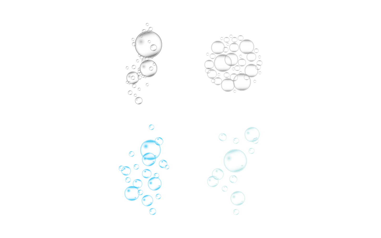 Natural realistic bubble design illustration vector icon