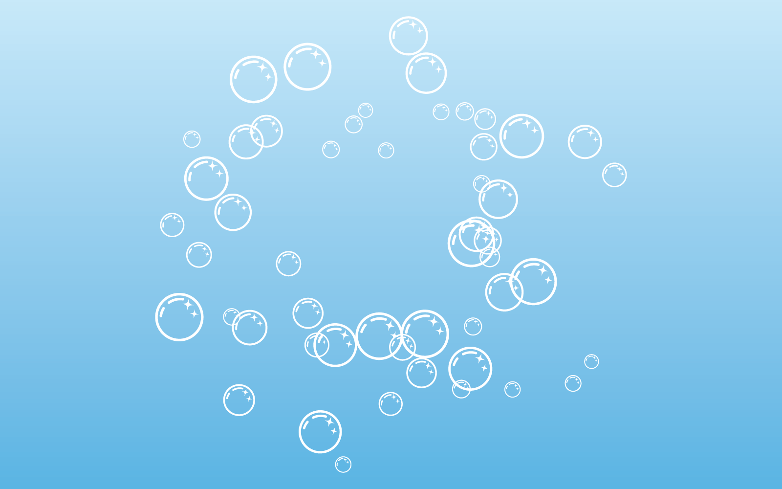 Natural realistic bubble design vector template