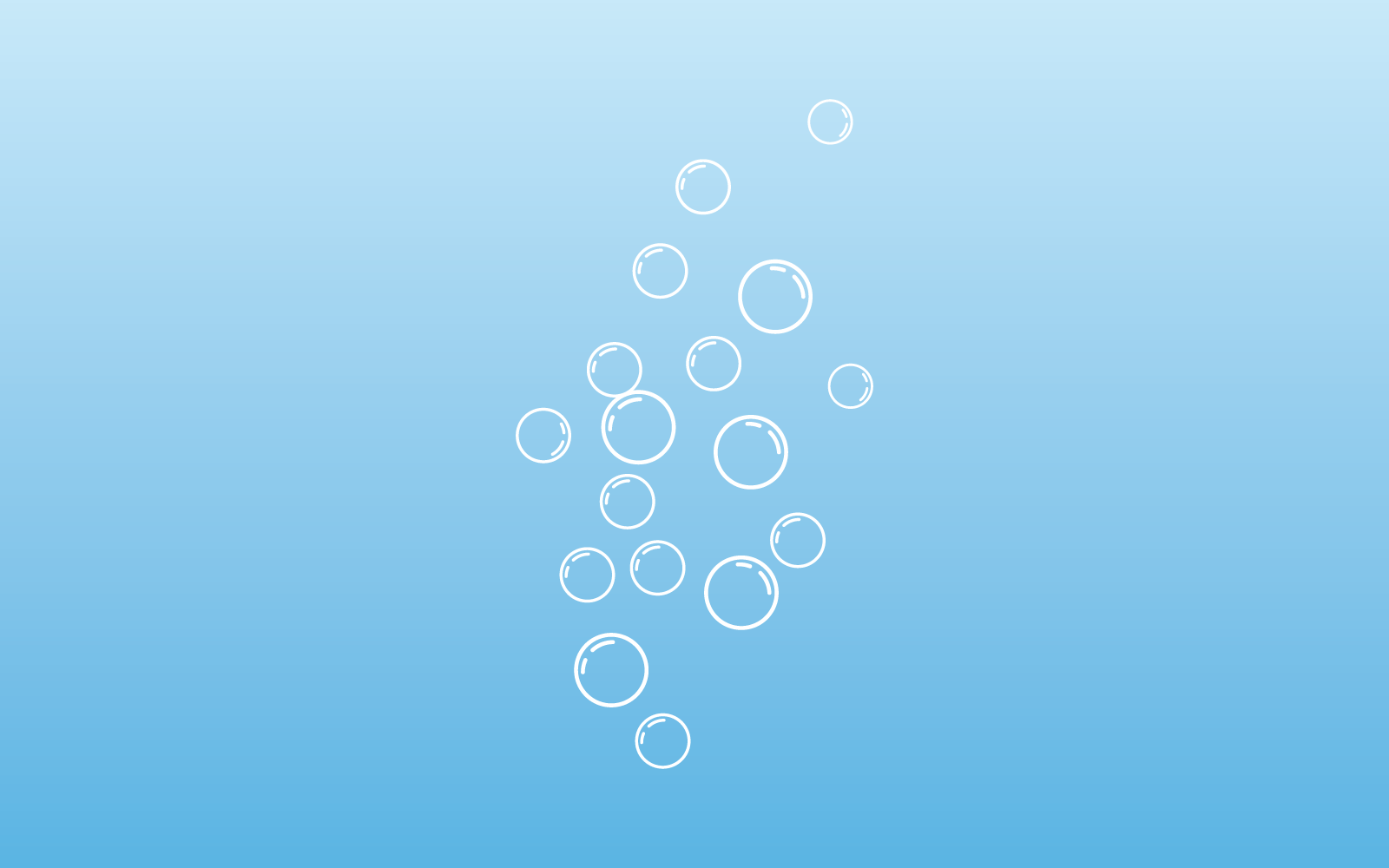 Natural realistic bubble flat design vector template