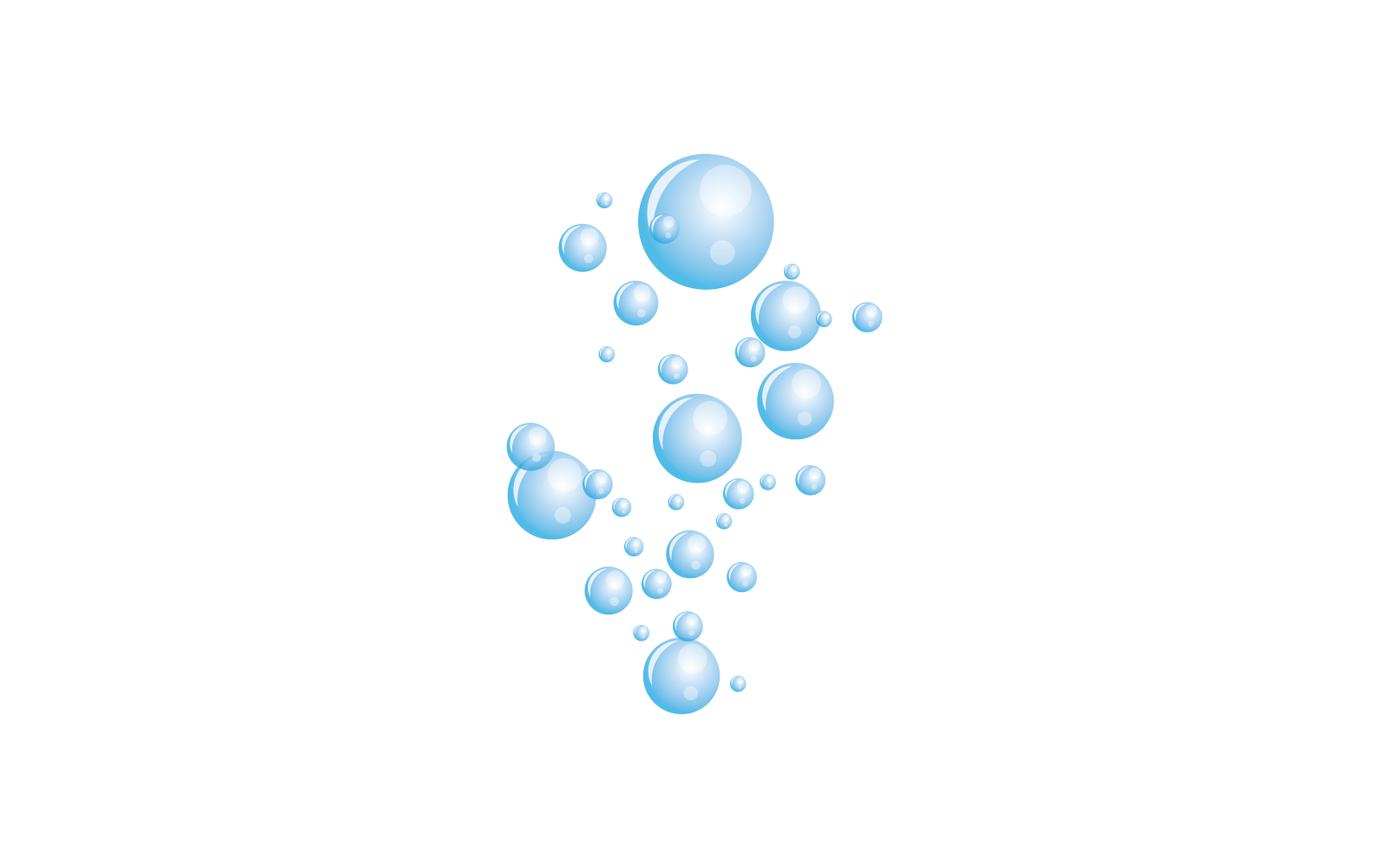 Natural realistic bubble icon vector illustration