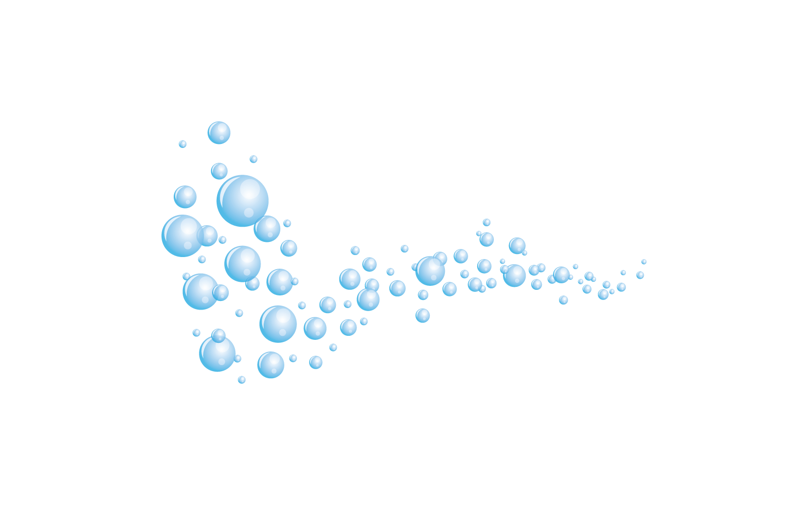 Natural realistic bubble illustration design icon vector