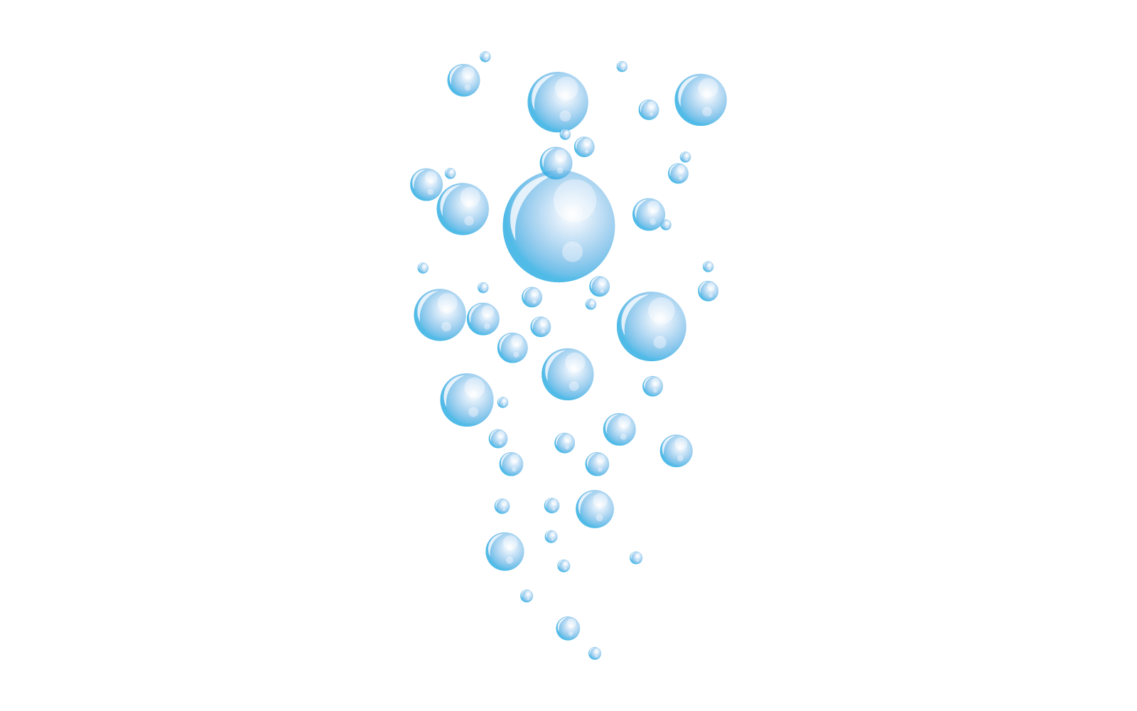 Natural realistic bubble illustration flat design Logo Template