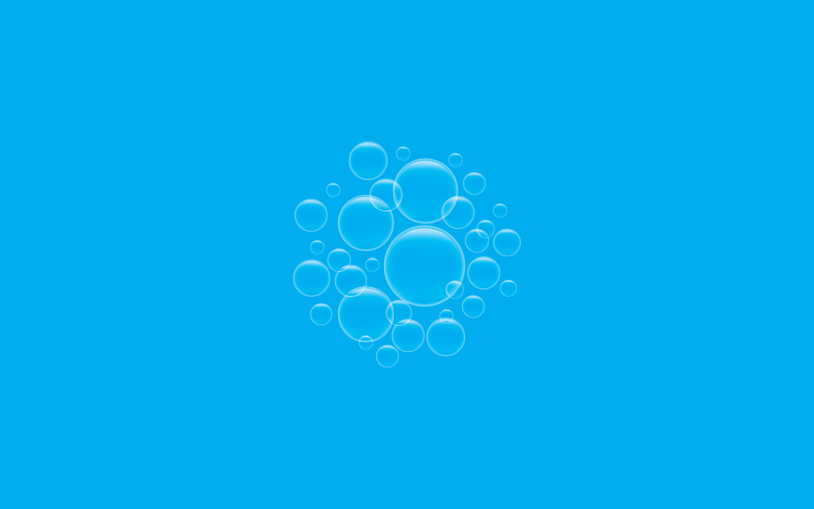 Natural realistic bubble illustration icon vector