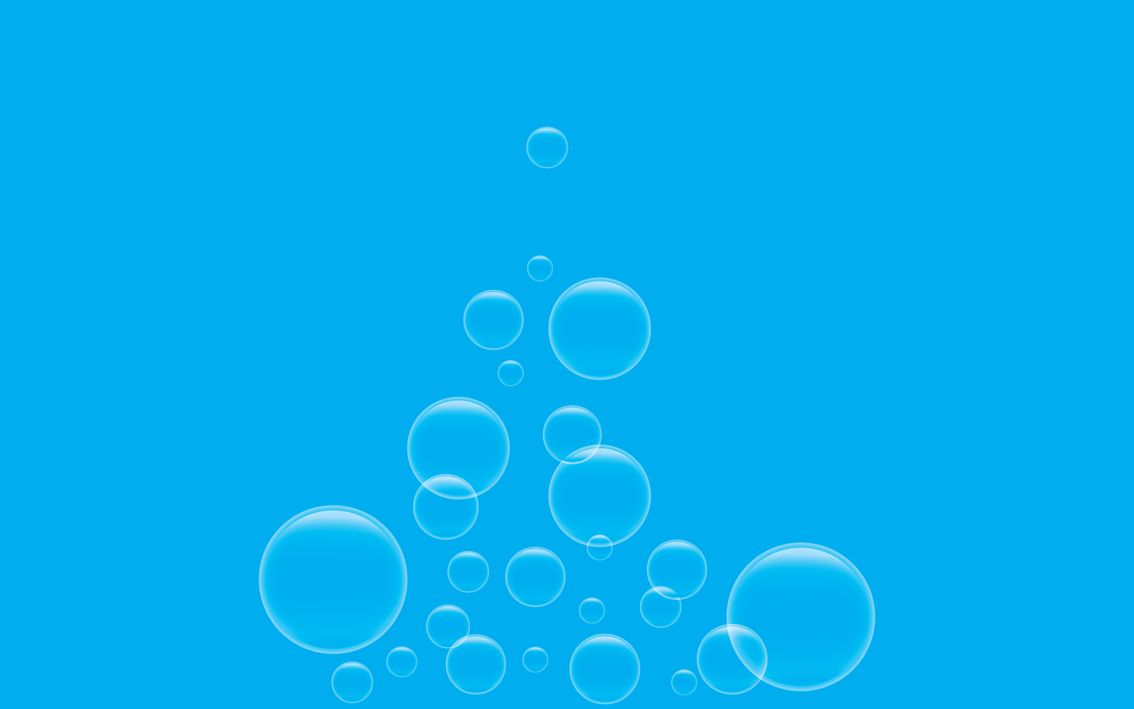Natural realistic bubble vector design template