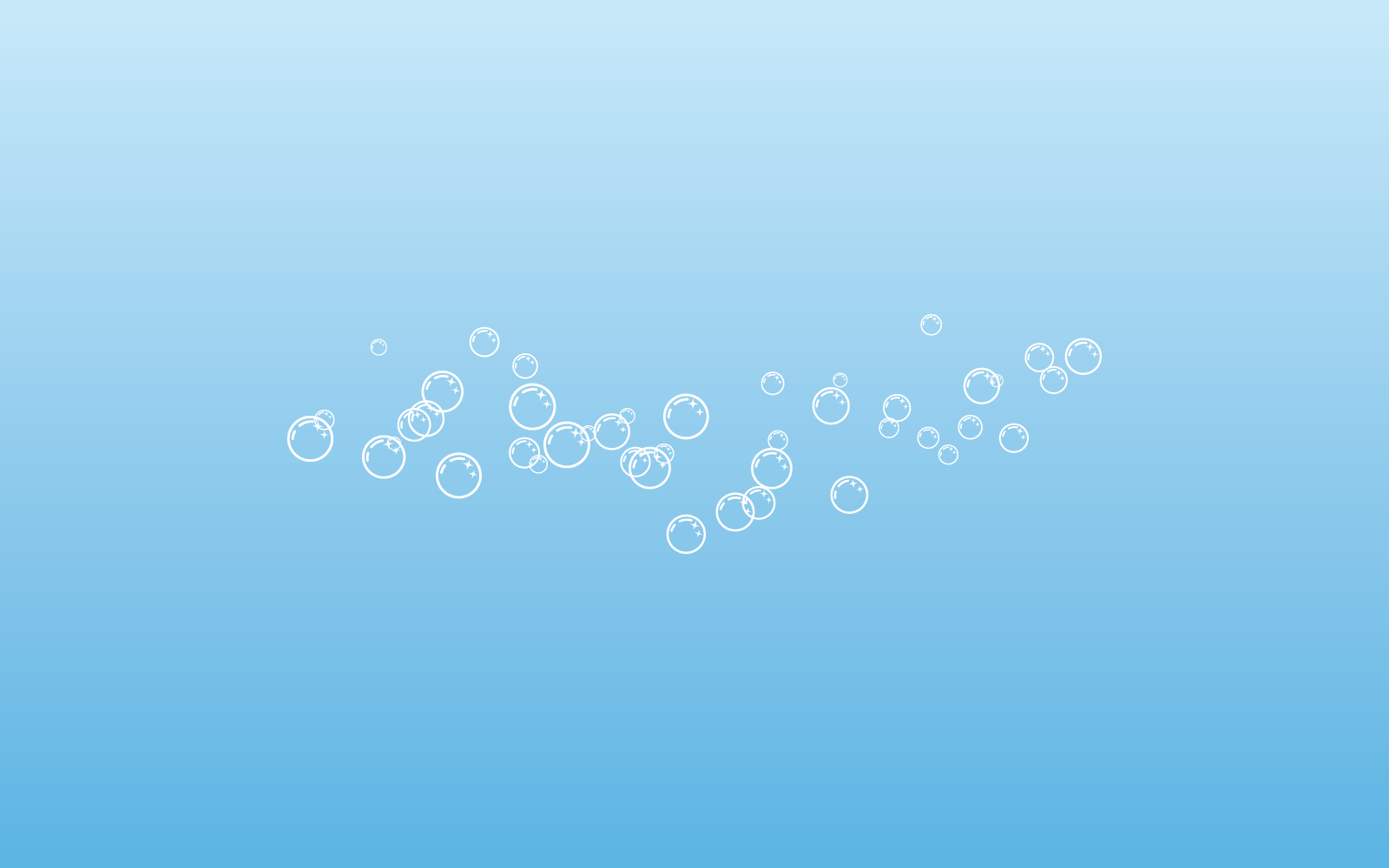 Natural realistic bubble vector flat design illustration