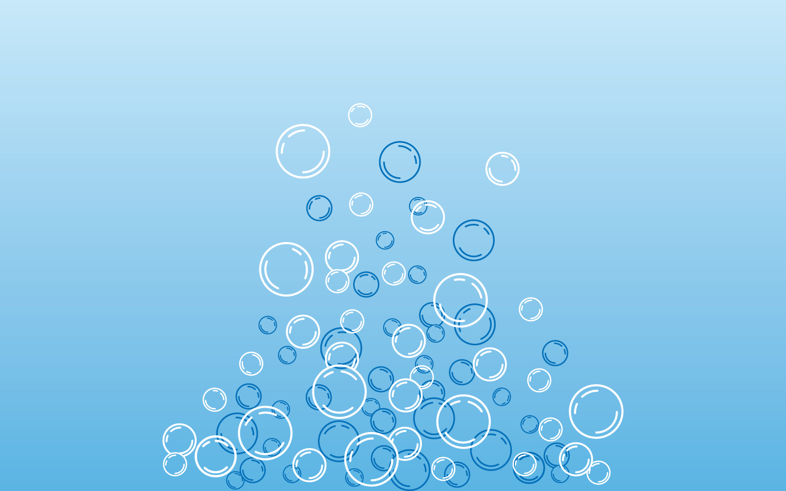 Natural realistic bubble vector flat design template