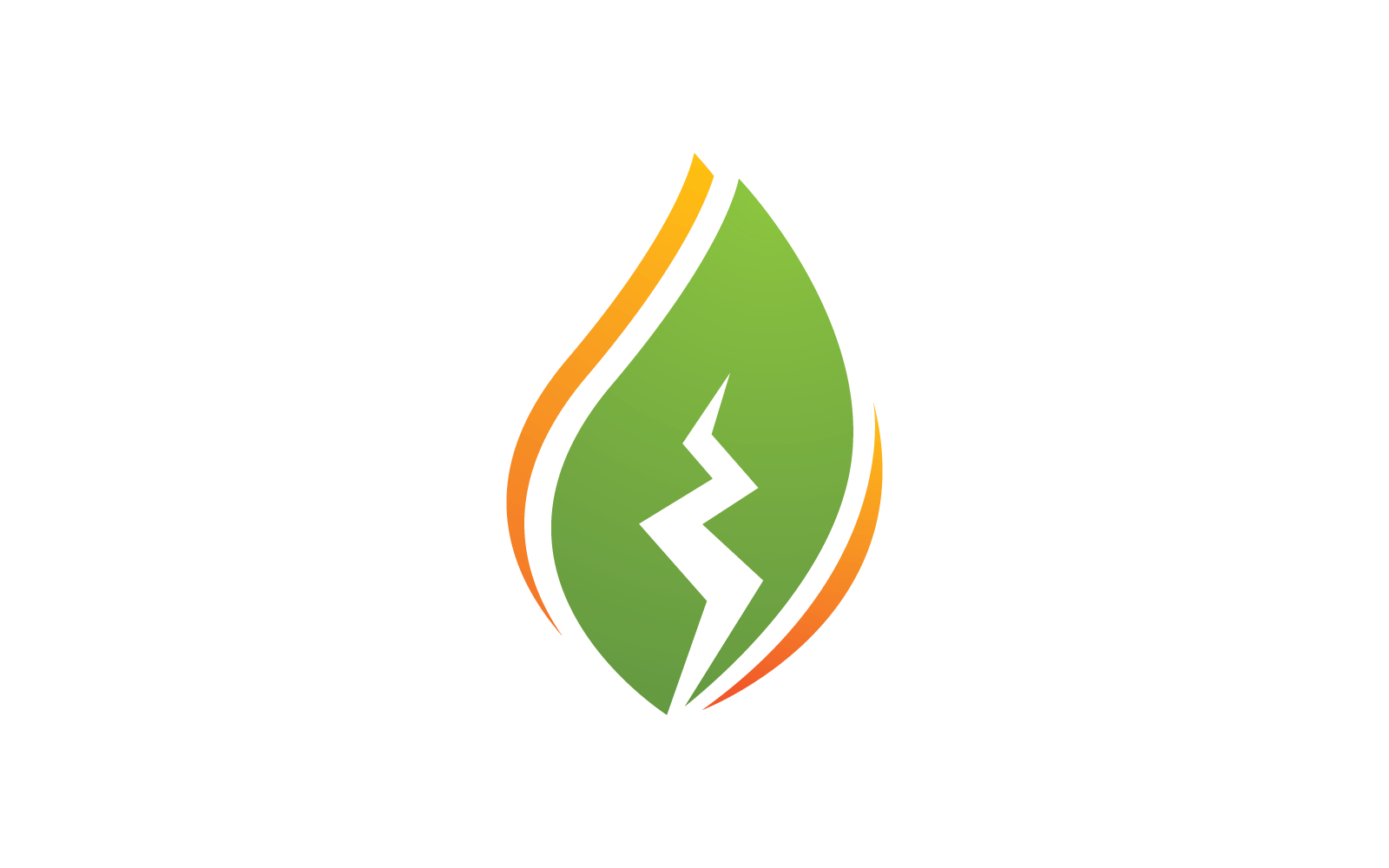 Eco energy logo icon vector illustration flat design