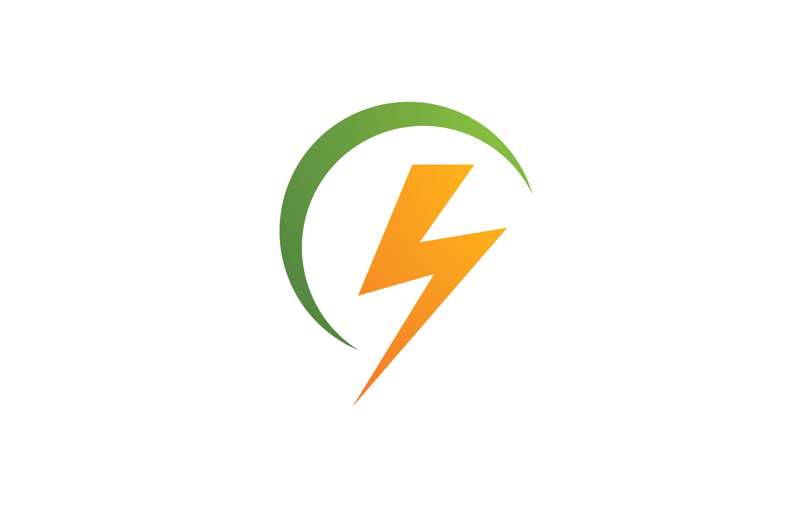 Eco energy logo illustration vector template