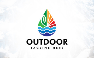 Natural Earth Energy Environment Outdoor Logo Design