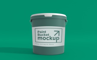 Plastic Paint Bucket Container packaging mockup 22