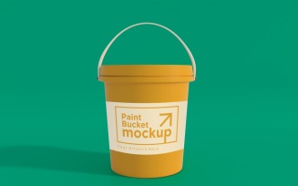 Plastic Paint Bucket Container packaging mockup 31