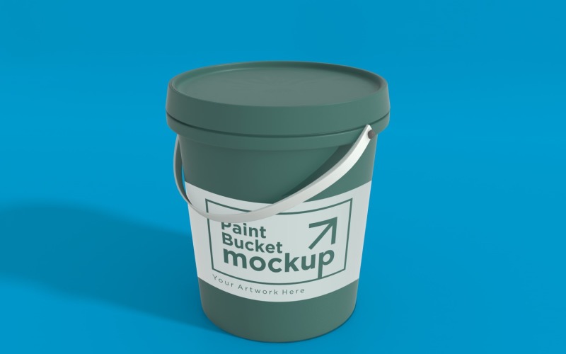 Plastic Paint Bucket Container packaging mockup 33 Product Mockup