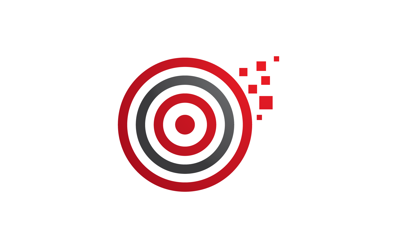Target icon flat design illustration template Logo Template