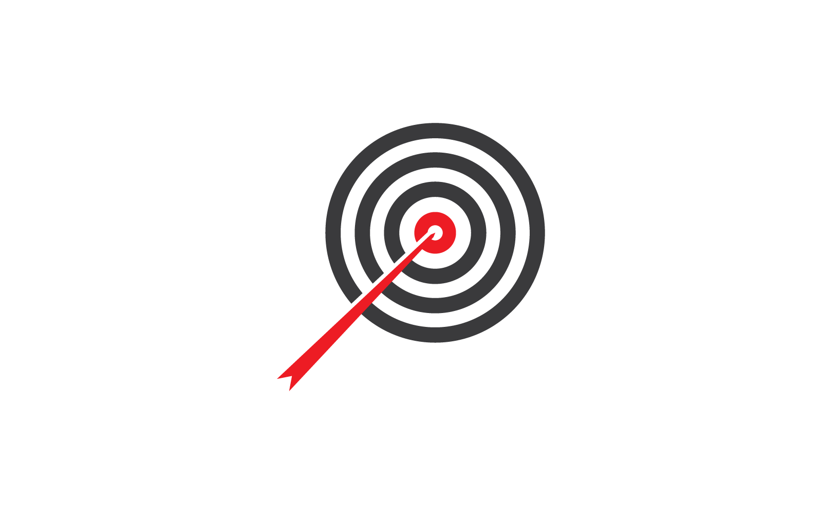 Target icon vector flat design illustration template