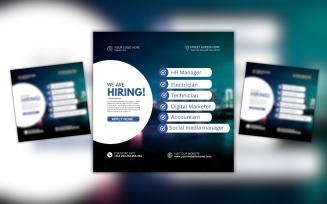 We Are Hiring Now Canva Design Template