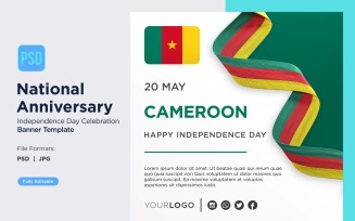 Cameroon National Day Celebration Banner