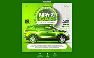 Car Rental Social Media Post Template