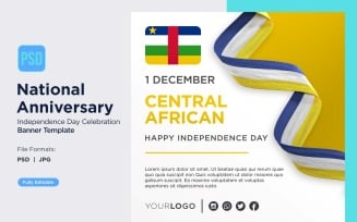 Central African Republic National Day Celebration Banner