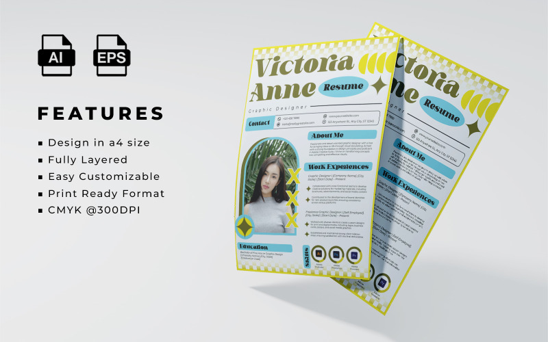Resume and CV Template 018 Corporate Identity