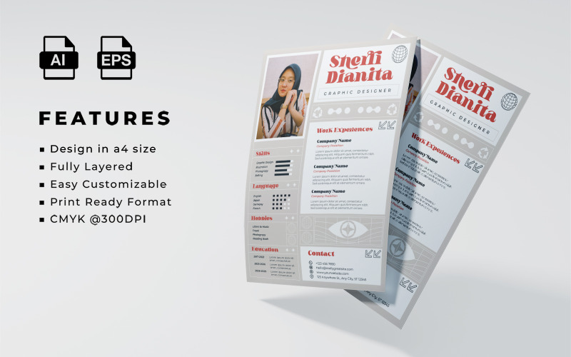 Resume and CV Template 024 Corporate Identity