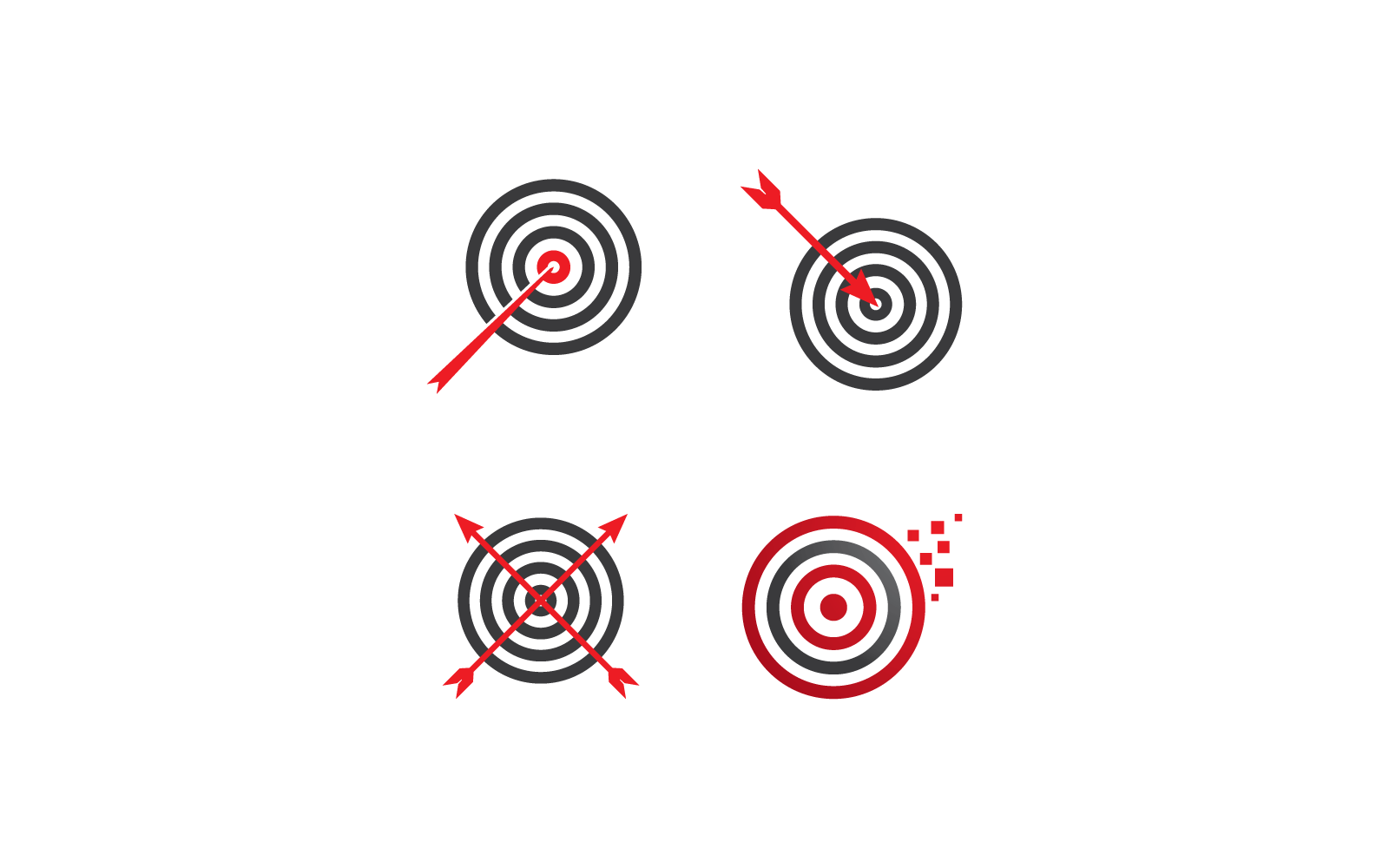 Target icon illustration design template