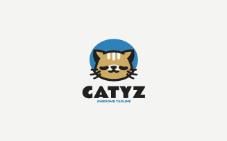 Cat Simple Mascot Logo Design 4